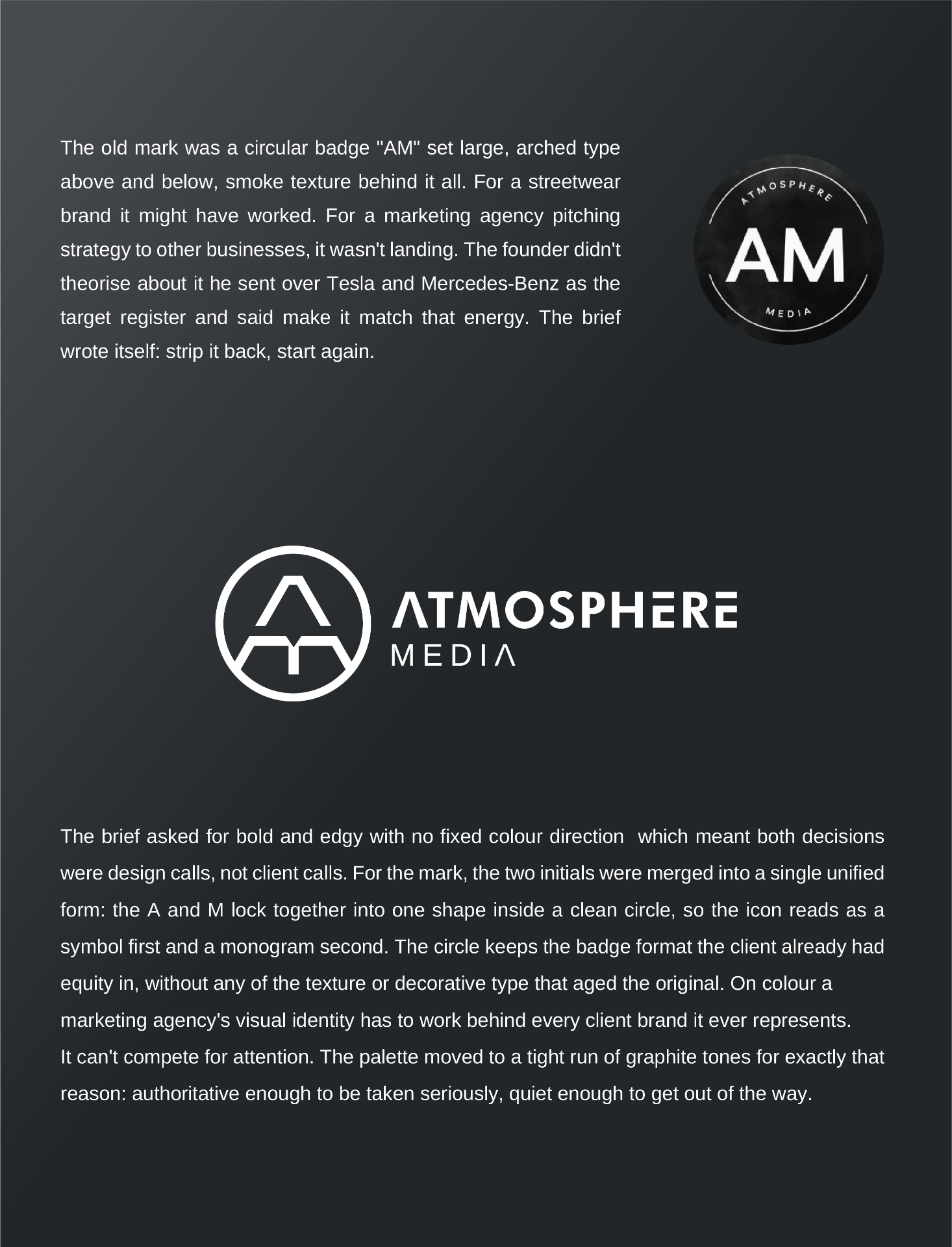 ATMOSPHERE MEDIA — 02 — Approach